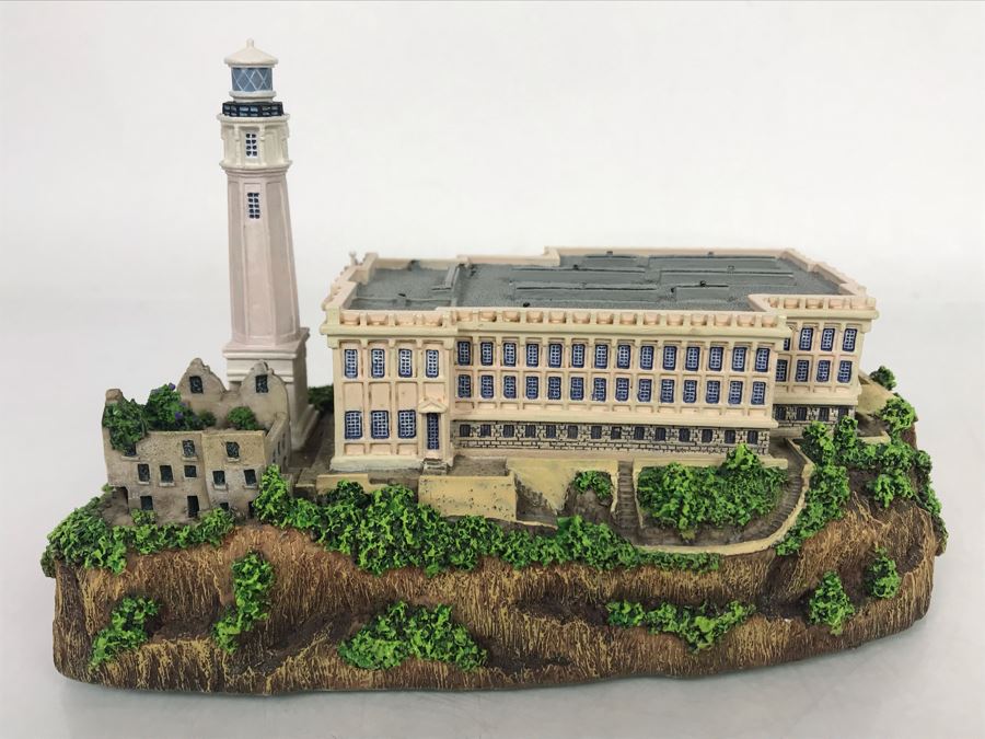 Danbury Mint Alcatraz Island Lighthouse San Francisco Bay, California Sculpture Figurine [Photo 2]