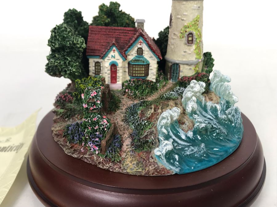 Thomas Kinkade Hawthorne Village Beacons Of Hope Lighthouse Sculpture Figurine [Photo 3]