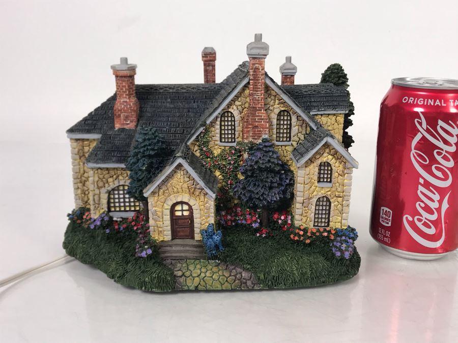 Thomas Kinkade Hawthorne Village Spring Gate Manor Village Sculpture Figurine [Photo 11]