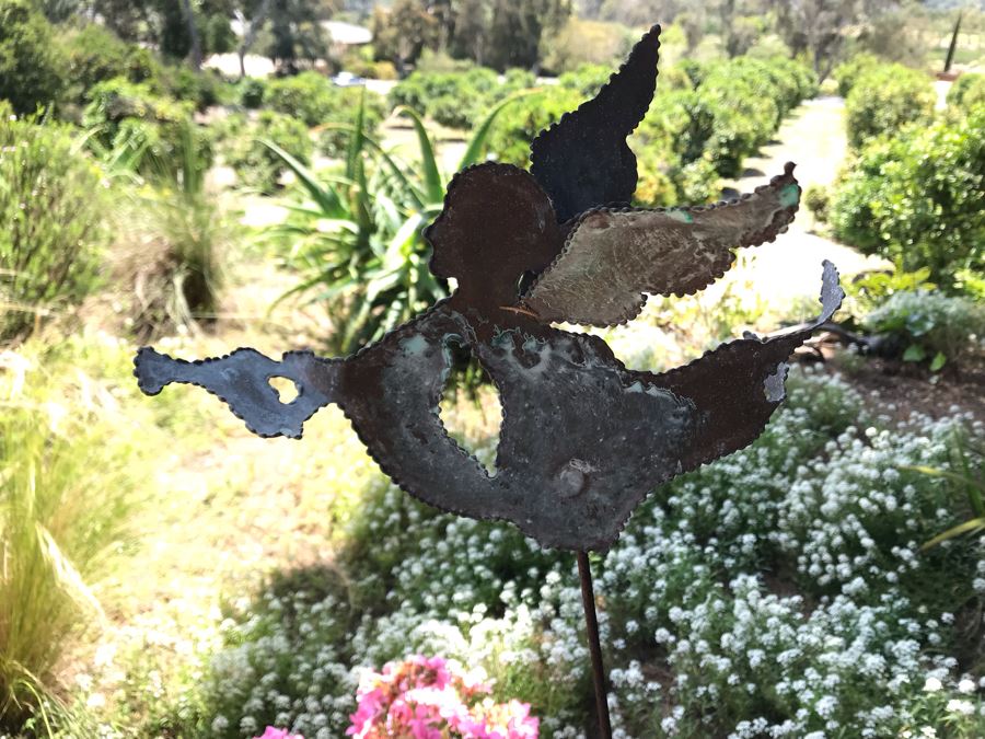 Metal Angelic Garden Sculpture 36H X 11W [Photo 3]
