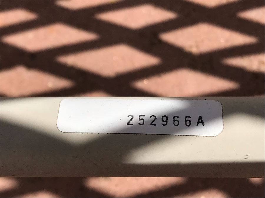 Vintage Brown Jordan Luxury Outdoor Furniture Tamiami Chaise Lounge, Chair And Ottoman, Round Side Table And Metal Candle Lantern [Photo 7]