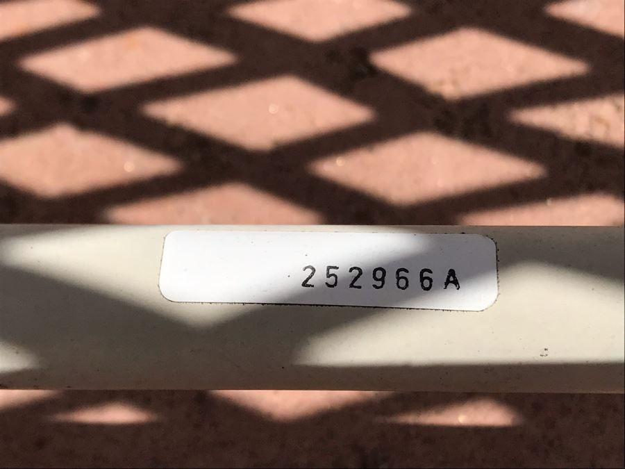 Vintage Brown Jordan Luxury Outdoor Furniture Tamiami Chaise Lounge, Chair And Ottoman, Round Side Table And Metal Candle Lantern [Photo 8]