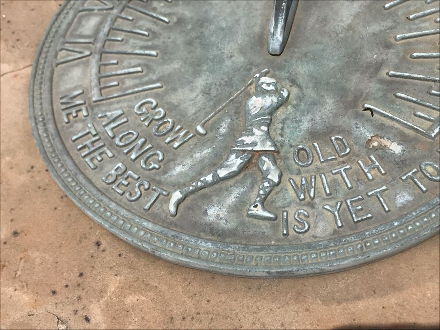 Golf Themed Metal Sundial 11R [Photo 3]