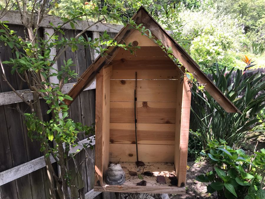 Custom Wooden Outdoor Plant House 36W X 14D X 36.5H [Photo 3]