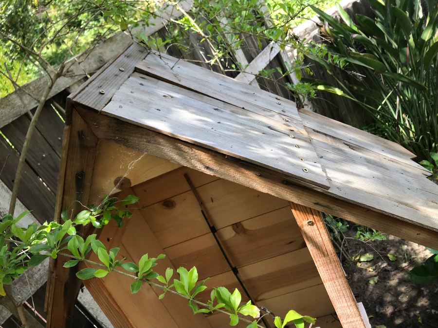 Custom Wooden Outdoor Plant House 36W X 14D X 36.5H [Photo 4]