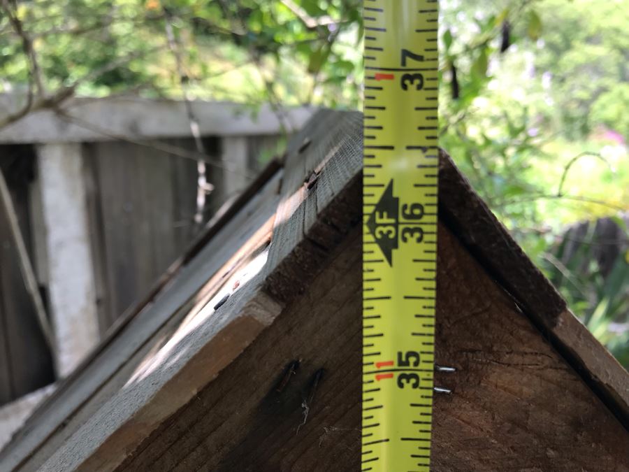 Custom Wooden Outdoor Plant House 36W X 14D X 36.5H [Photo 6]