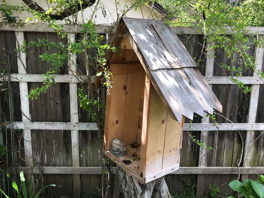 Custom Wooden Outdoor Plant House 36W X 14D X 36.5H [Photo 2]