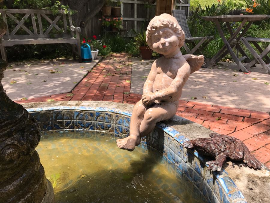 Outdoor Cherub Garden Statuary 20H [Photo 2]