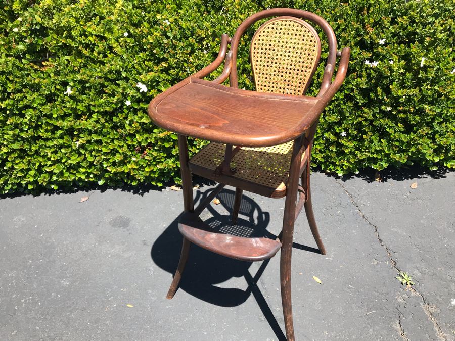 Oak / Cane Baby Highchair [Photo 3]