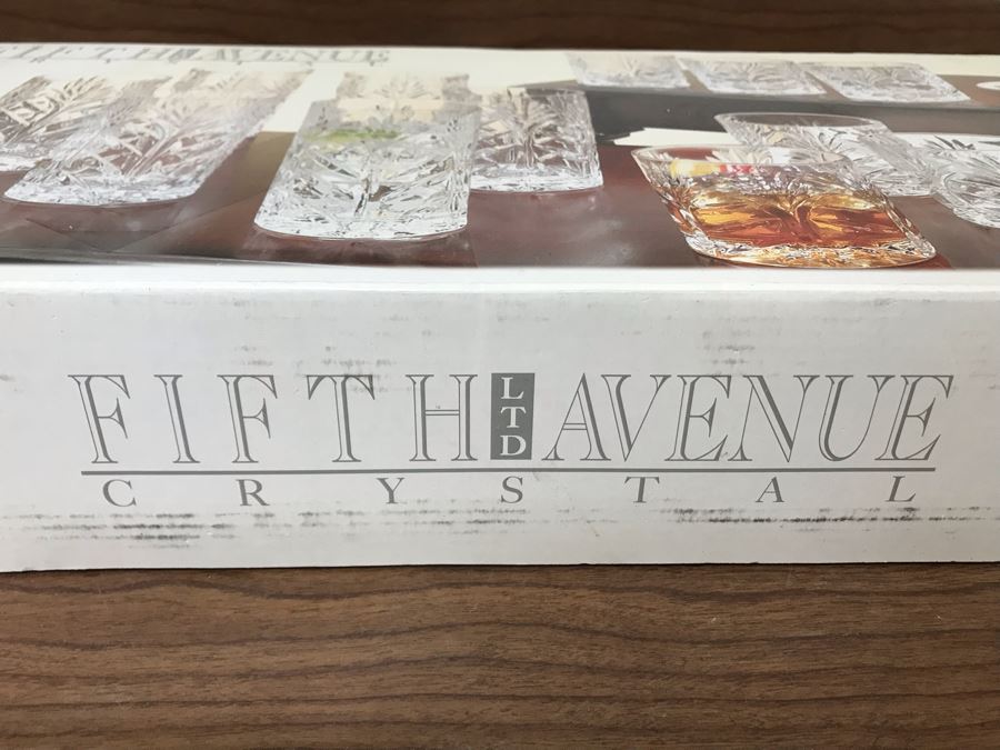 Fifth Avenue Crystal Set Portico 12 Barware Glasses MSRP $100 [Photo 3]