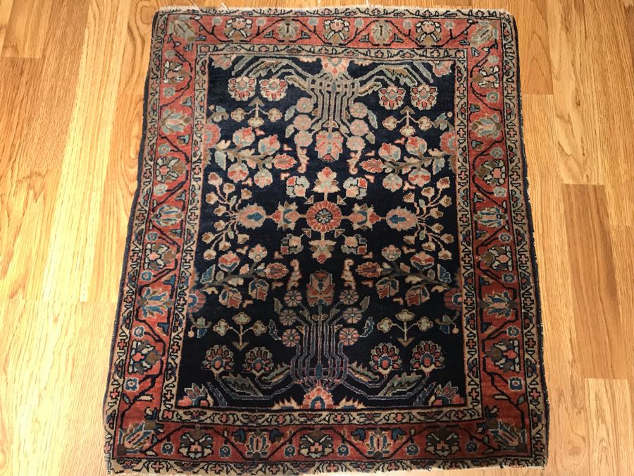 Small Antique Persian Rug 24.5 X 29.5 [Photo 3]