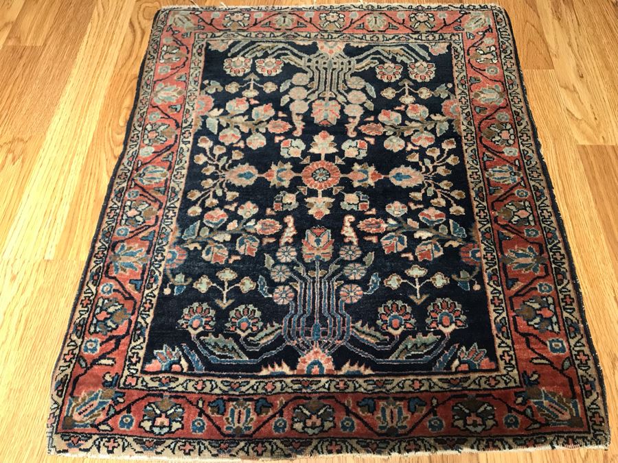 Small Antique Persian Rug 24.5 X 29.5 [Photo 1]