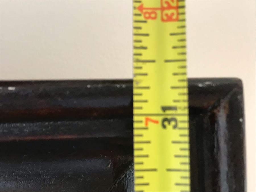 Wooden Wall Mirror Painted Black 21.5W X 31.5H [Photo 5]