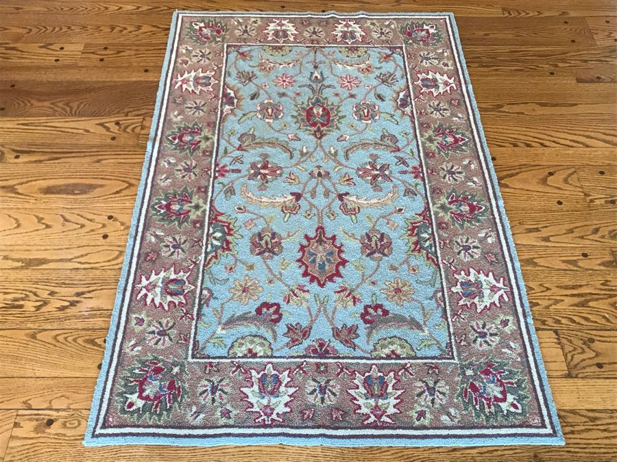 Hooked Area Rug 41.5 X 64