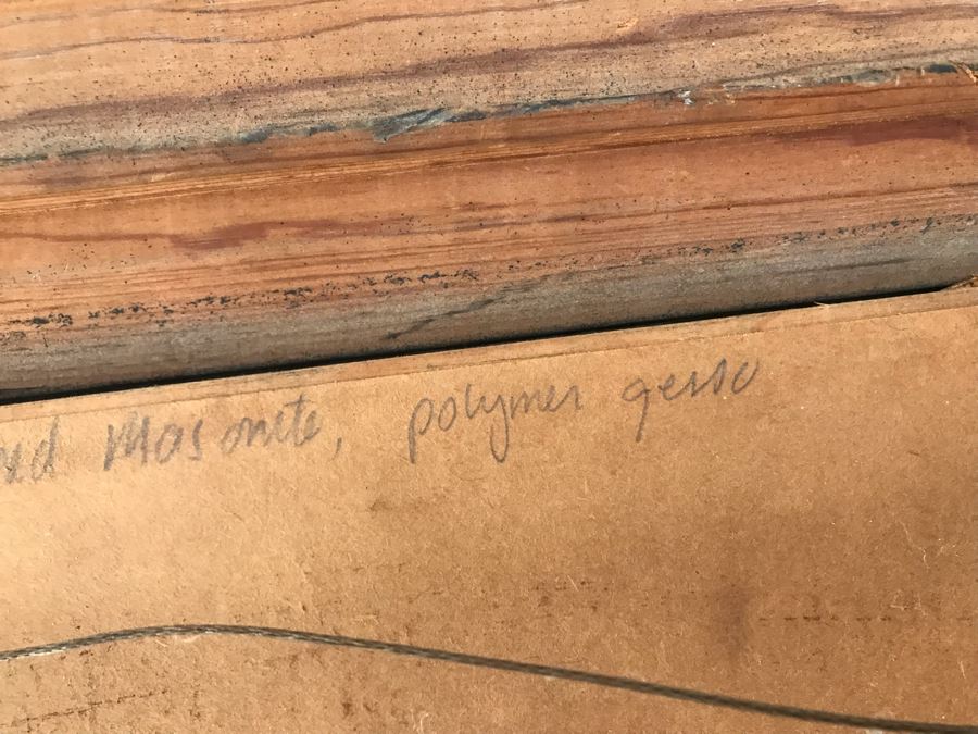 Original Signed Oil Painting On Masonite Titled 'Wheat' 21.5W X 17.5H [Photo 7]