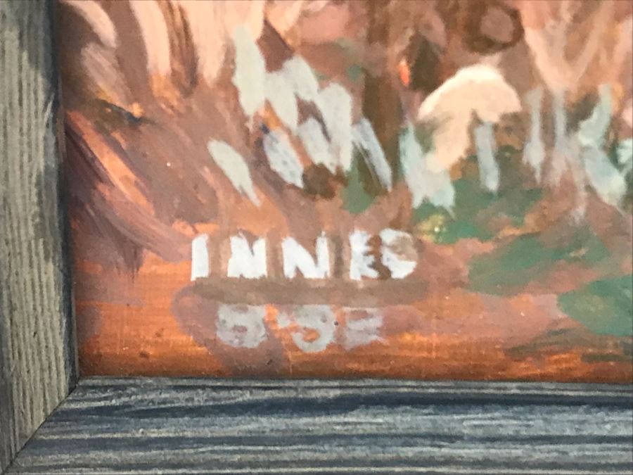 Original Signed Oil Painting On Masonite Titled 'Wheat' 21.5W X 17.5H [Photo 3]