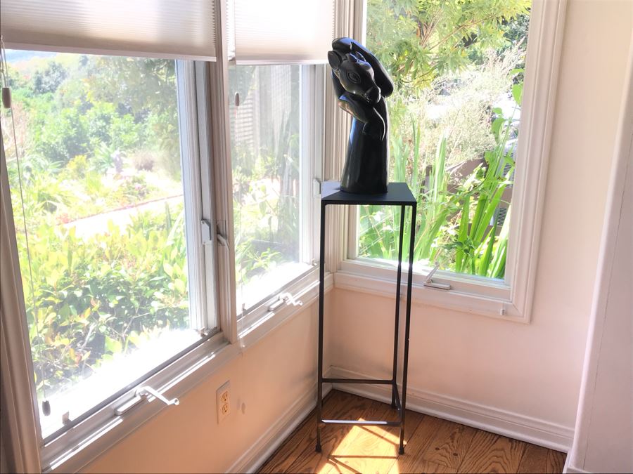 Large Impressive Carved Stone Animal Sculpture By Damian Manuhwa Signed D. Manuhwa Zimbabwe Carved Out Of Serpentine Stone 20H X 9W X 7D [Photo 2]