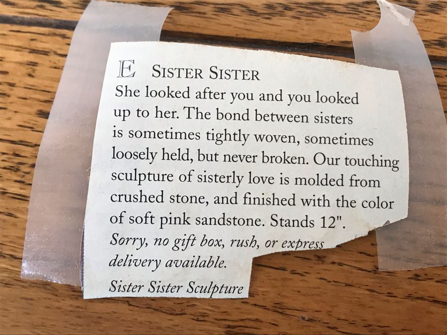 Sister Sister Sculpture By Klara Sever 12H [Photo 6]