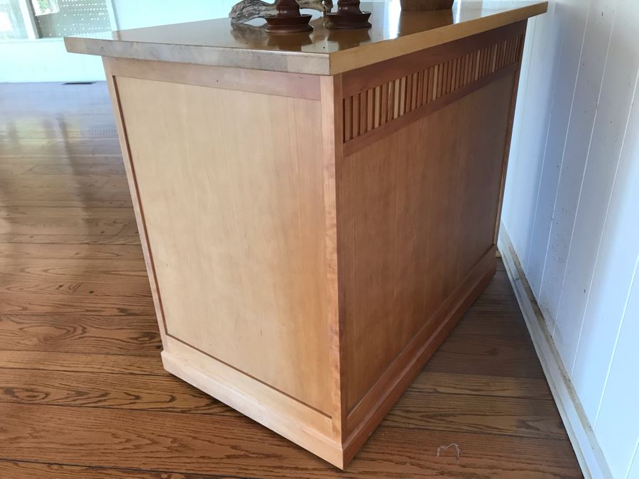 Wooden Arts & Crafts Style Cabinet With Casters 45W X 27D X 37H [Photo 7]