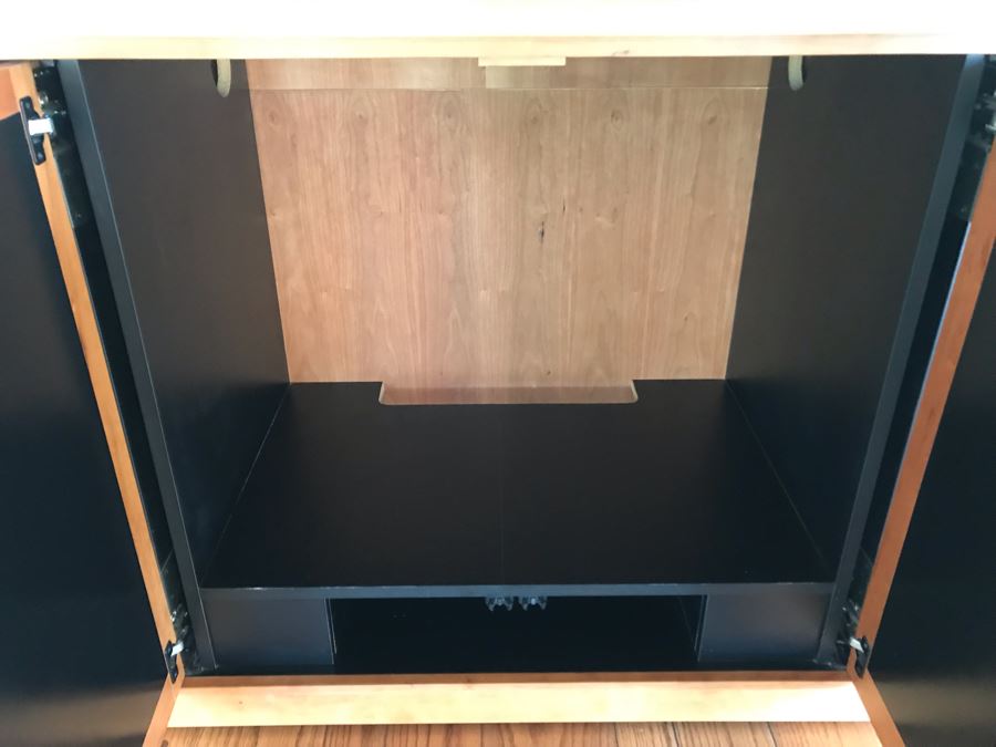 Wooden Arts & Crafts Style Cabinet With Casters 45W X 27D X 37H [Photo 5]