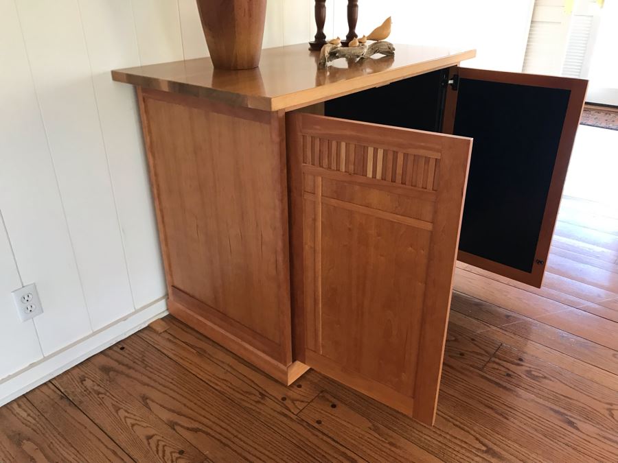 Wooden Arts & Crafts Style Cabinet With Casters 45W X 27D X 37H [Photo 6]