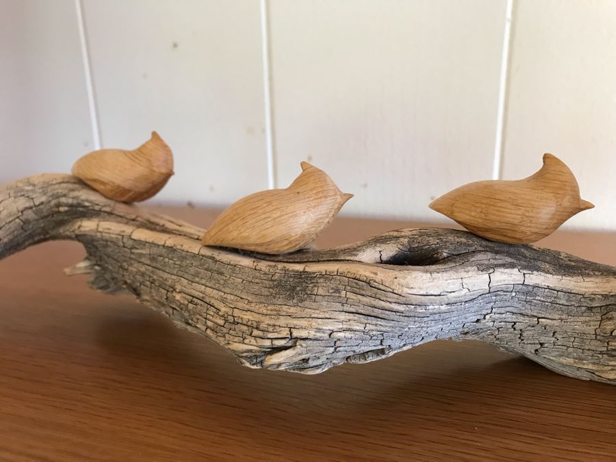 Birds On A Branch Sculpture 16W X 5.5H [Photo 4]