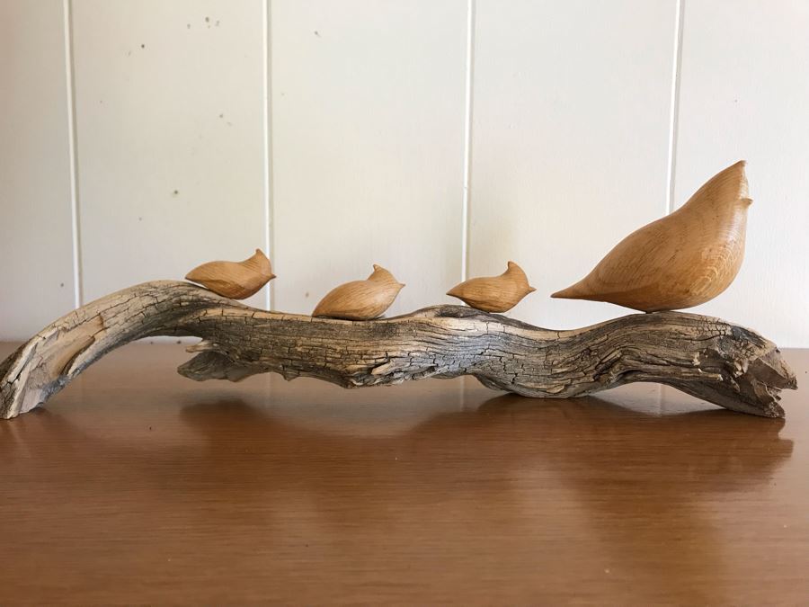 Birds On A Branch Sculpture 16W X 5.5H [Photo 2]