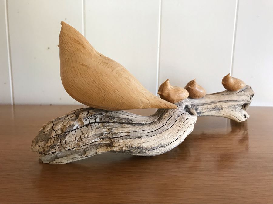 Birds On A Branch Sculpture 16W X 5.5H [Photo 5]