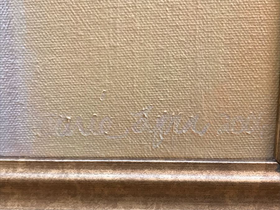 Signed Original Modernist 3 Cross Painting 26 X 21 [Photo 4]