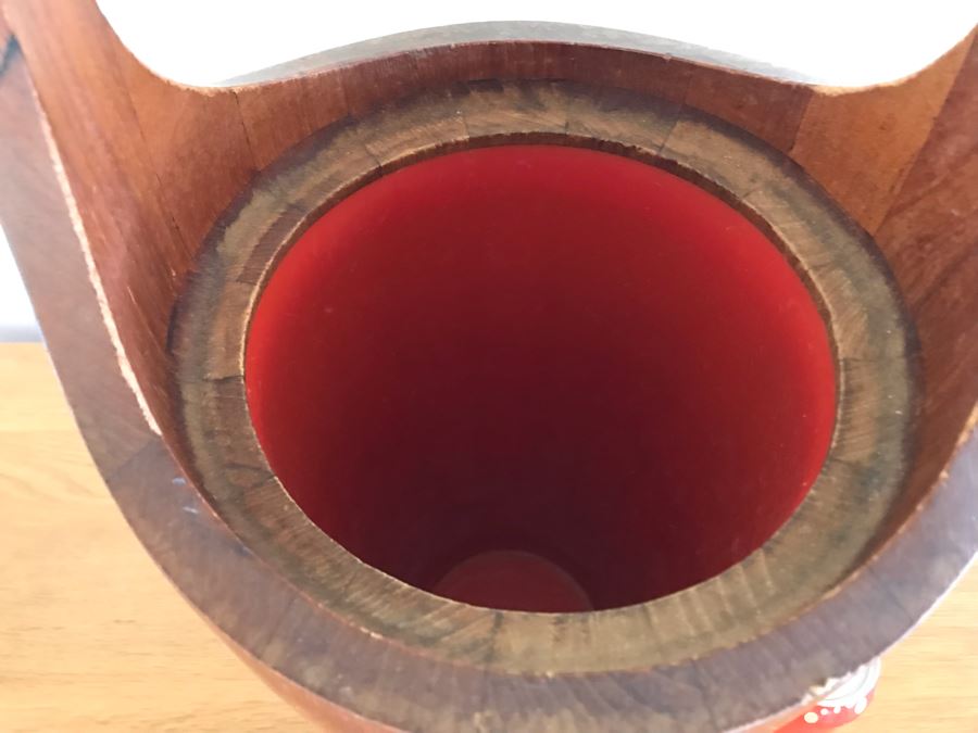 Mid-Century Modern Teak DANSK Denmark Ice Bucket 19H [Photo 4]