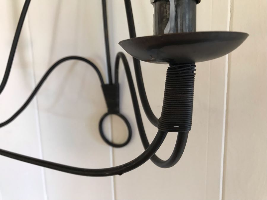 Pair Of Wrought Iron Wall Sconces 14W X 18H [Photo 4]