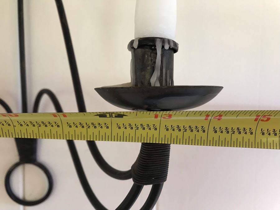 Pair Of Wrought Iron Wall Sconces 14W X 18H [Photo 7]