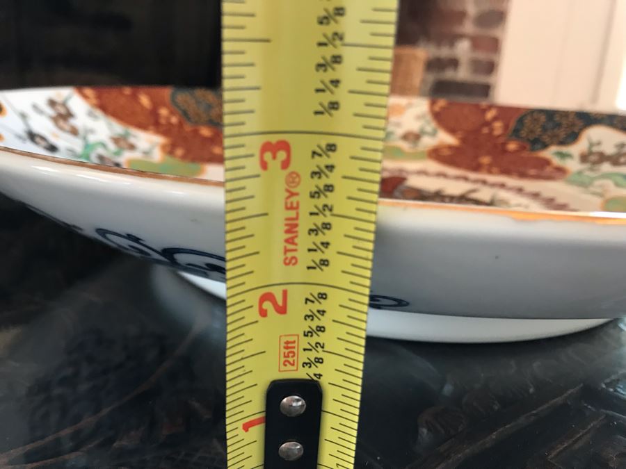 Large 16' Japanese Imari Charger Plate Signed [Photo 10]