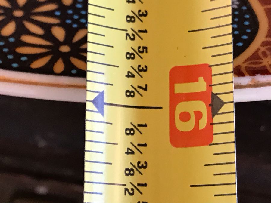 Large 16' Japanese Imari Charger Plate Signed [Photo 9]