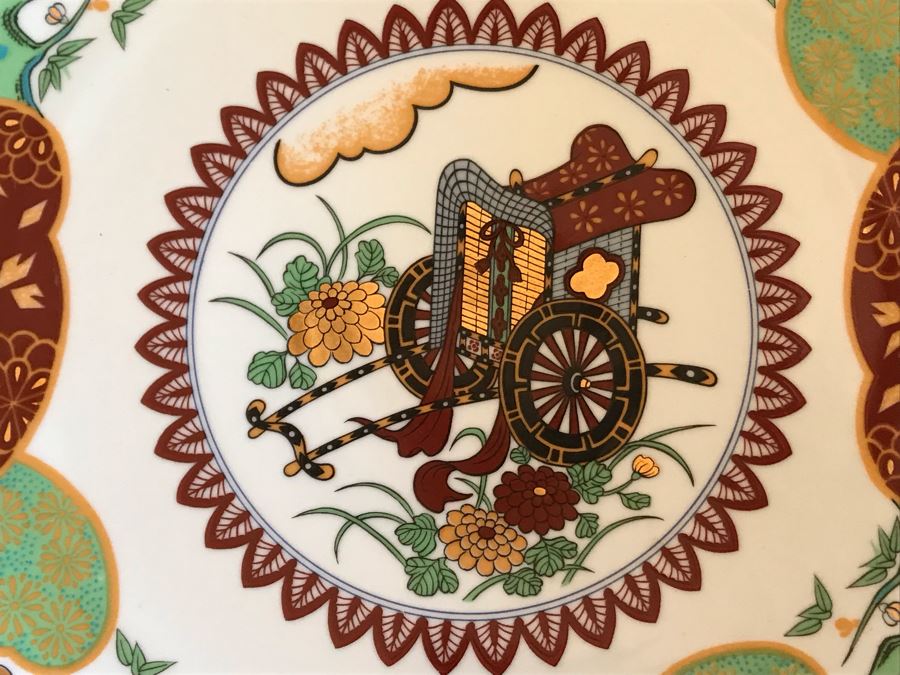 Large 16' Japanese Imari Charger Plate Signed [Photo 3]