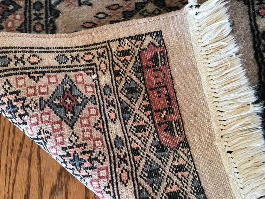 Signed Hand Knotted Wool Persian Runner Rug 24 X 80 [Photo 9]