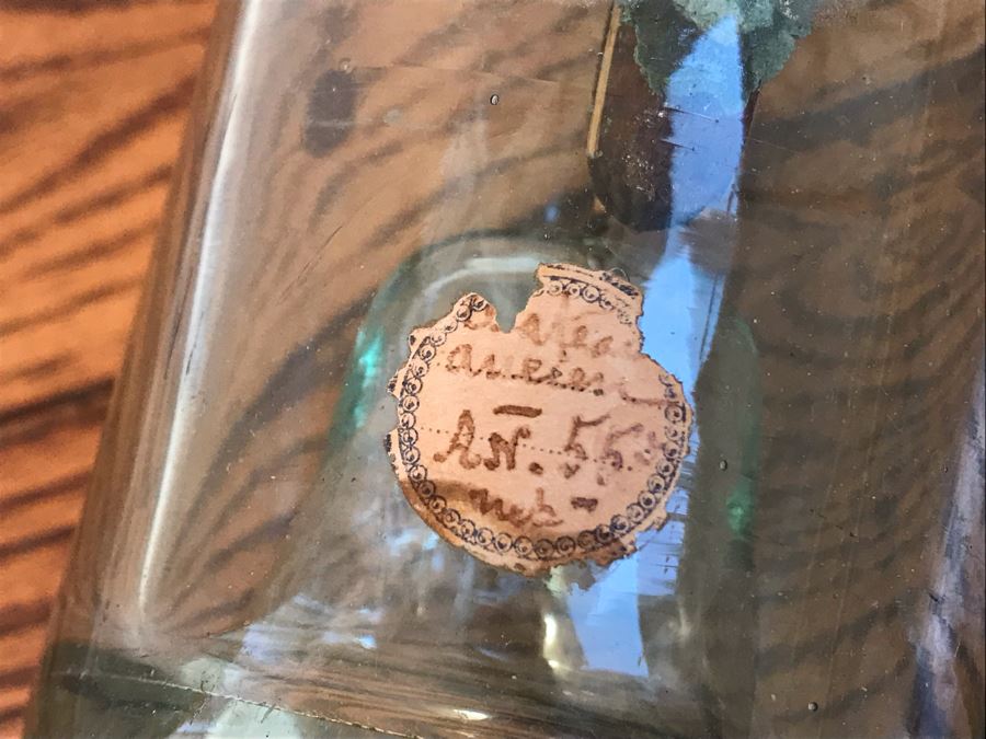 Vintage Wooden Ship Model In A Bottle 12W X 3.5H [Photo 11]