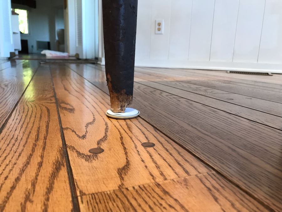 Antique 2-Plank Wooden Dining Table 84W X 27D X 29.5H [Photo 12]