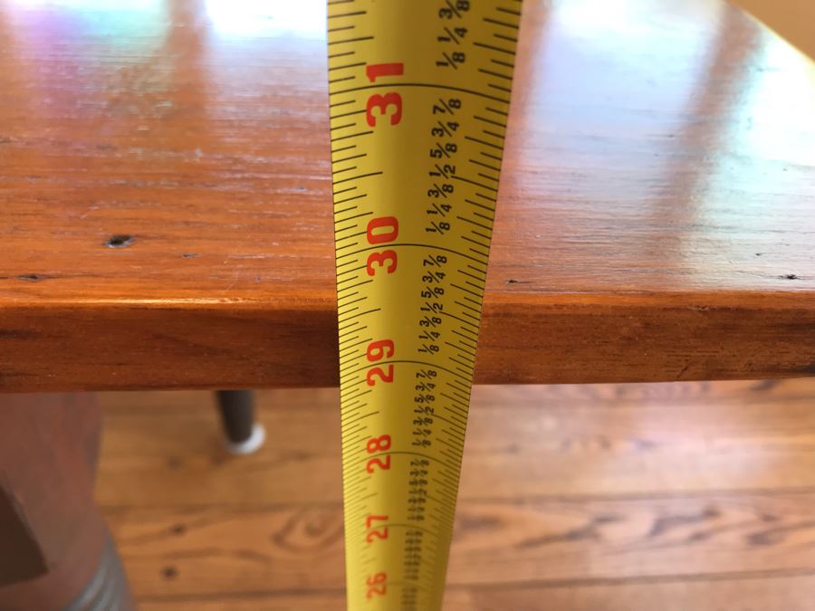 Antique 2-Plank Wooden Dining Table 84W X 27D X 29.5H [Photo 16]