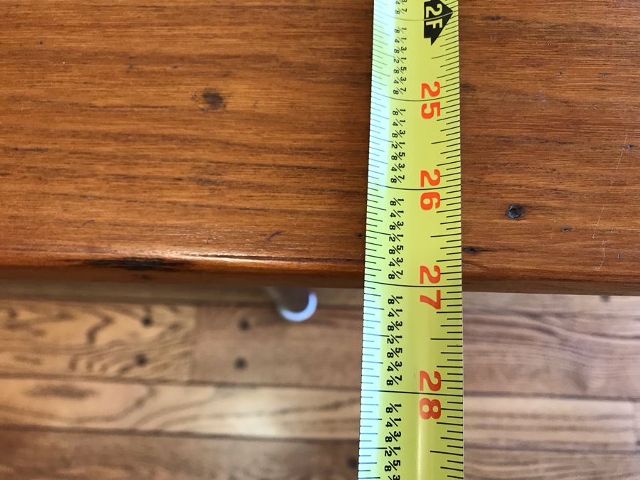 Antique 2-Plank Wooden Dining Table 84W X 27D X 29.5H [Photo 15]