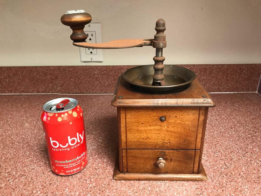 Antique Coffee Grinder 6W X 10H