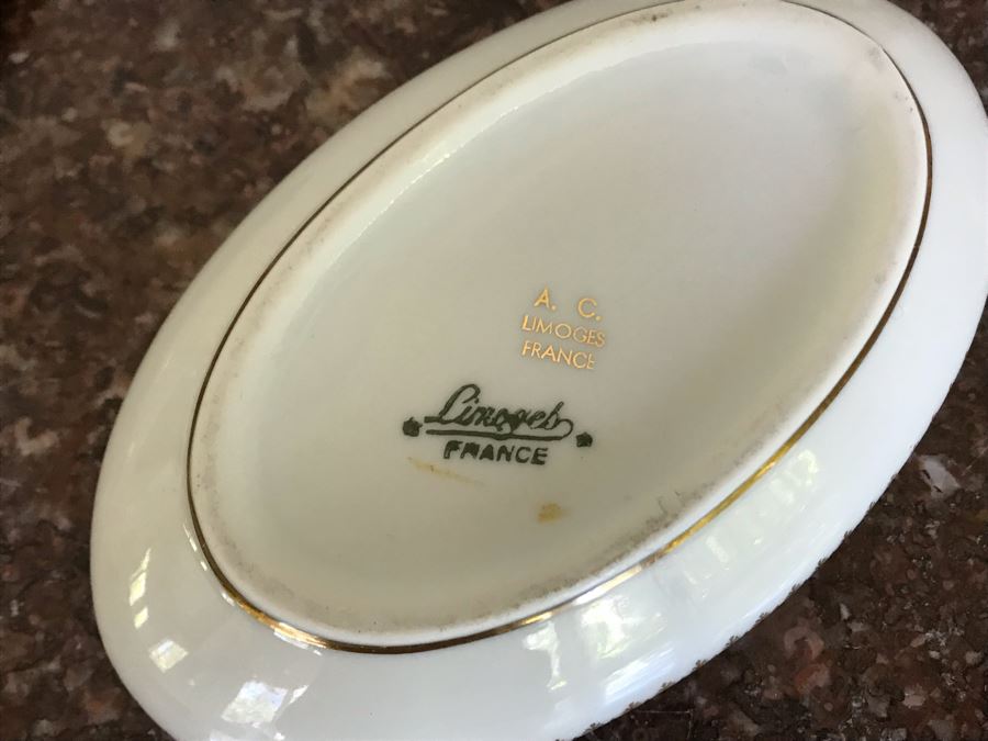 Limoges France Porcelain Lidded Box 5W X 3D X 2H [Photo 6]