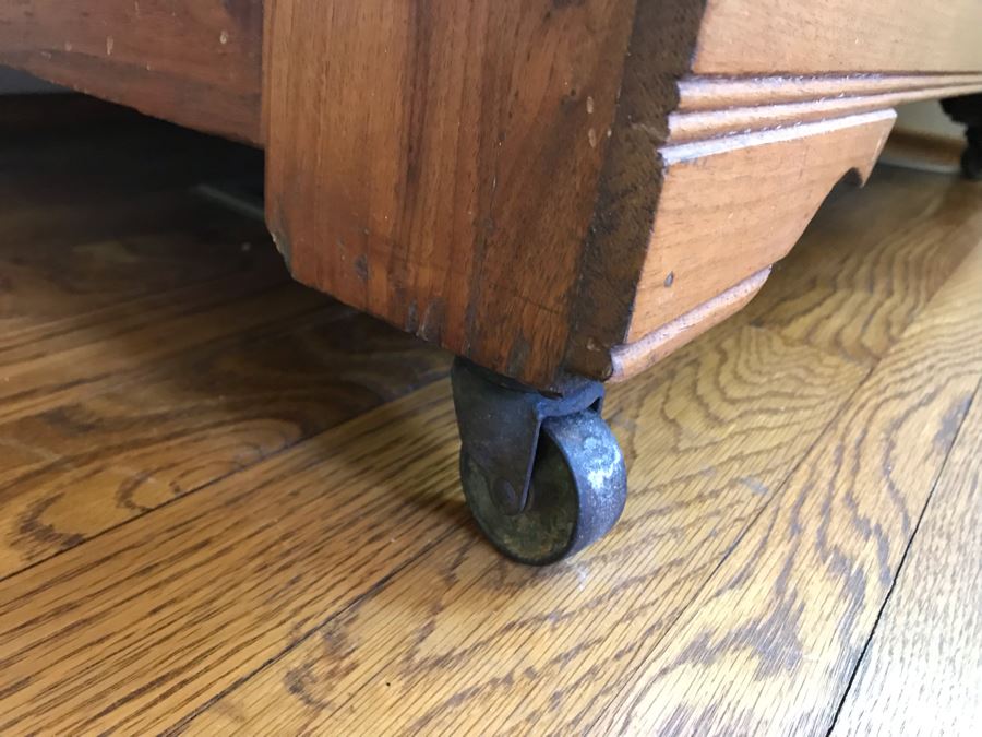 Antique Eastlake Chest Of Drawers 3 Drawer Dresser With Marble Top 40W X 19D X 33H [Photo 9]