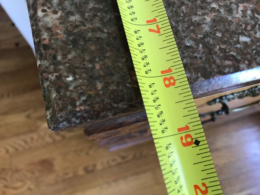 Antique Eastlake Chest Of Drawers 3 Drawer Dresser With Marble Top 40W X 19D X 33H [Photo 14]