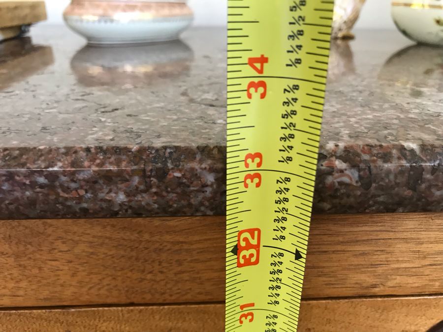 Antique Eastlake Chest Of Drawers 3 Drawer Dresser With Marble Top 40W X 19D X 33H [Photo 15]