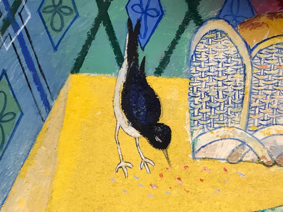 1972 Original Painting By Frank Dininno Titled 'Still Life With Onions' 36 X 27 [Photo 9]