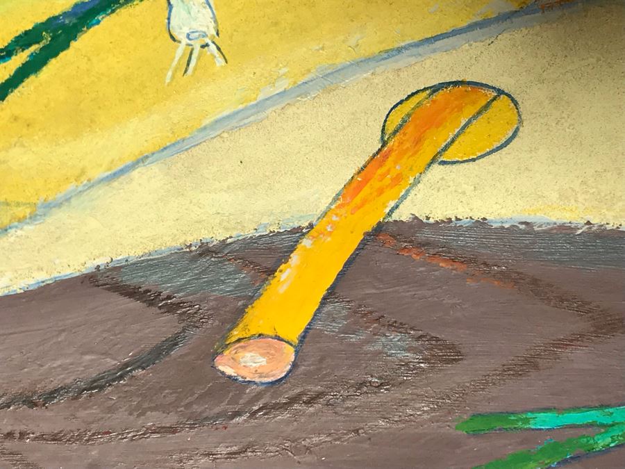 1972 Original Painting By Frank Dininno Titled 'Still Life With Onions' 36 X 27 [Photo 10]