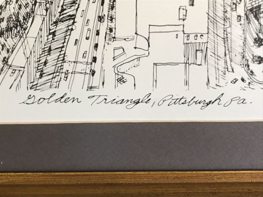 Nevin Robinson Golden Triangle, Pittsburgh, PA Framed Print 41 X 30 [Photo 11]