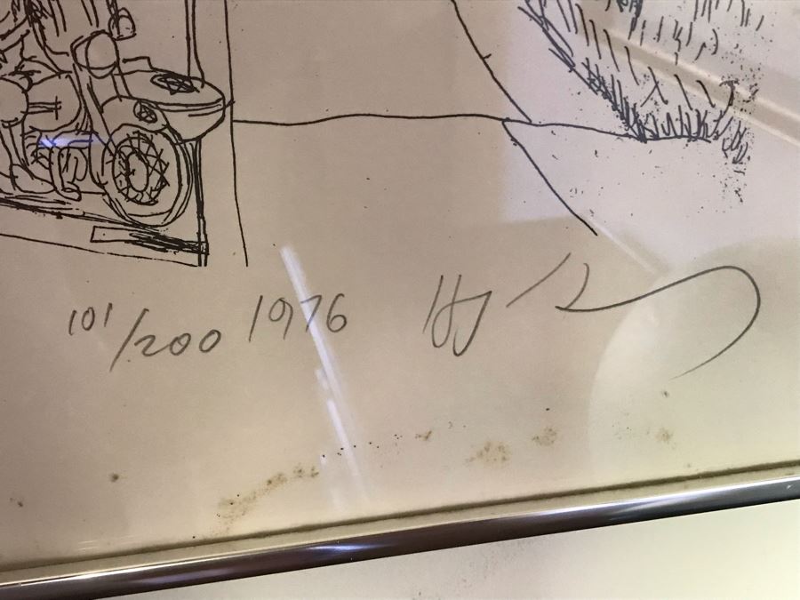 Vintage 1976 Limited Edition Print Titled 'Entrance To Downtown Pittsburgh' Hand Signed By Henry Koerner 101 Of 200 - 22 X 26 [Photo 6]