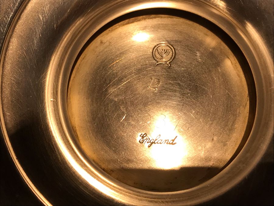 Footed Silverplate Bowl, Silverplate Goblet And World Clock [Photo 7]